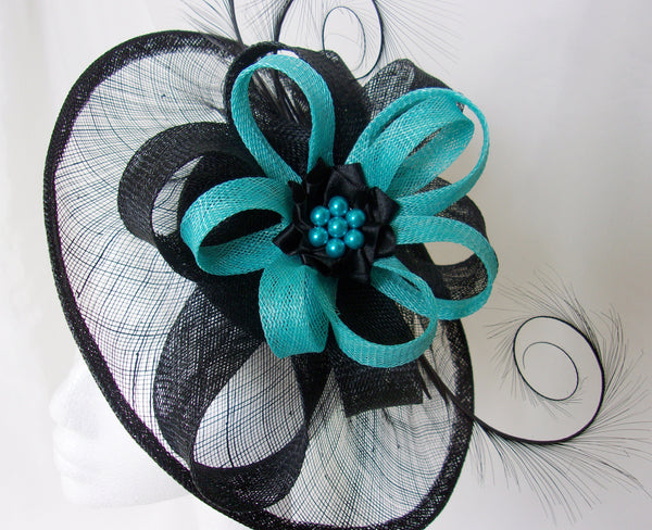 Black & Turquoise Blue Cecily