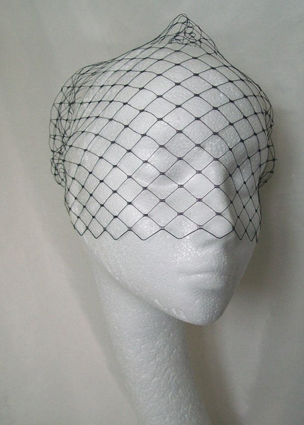Short Classic Veil -Birdcage Blusher Style Bridal Veil- Many Colours available - Bridesmaids  Wedding - Handmade to Order