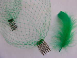 Emerald Green Bandeau Veil