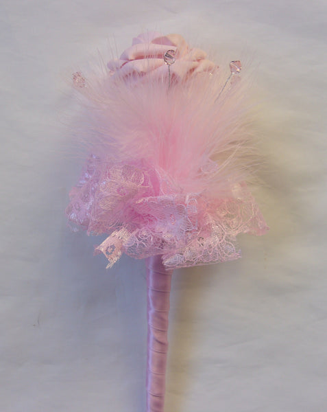 Pale Pink Rose Fairy Wand