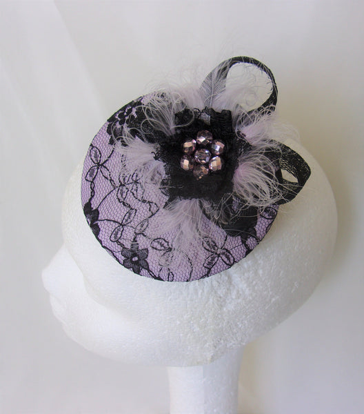 Lavender Lilac and Black Lace Lucy