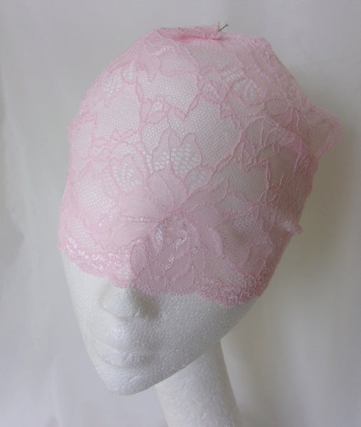 Soft Pink Lace Veil