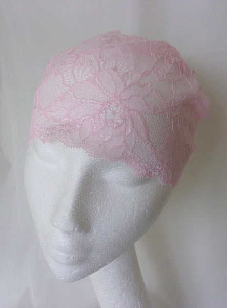 Soft Pink Lace Veil