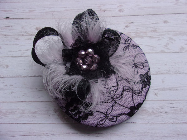 Lavender Lilac and Black Lace Lucy
