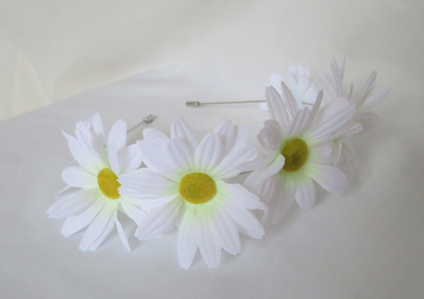 Dainty White Daisy Flower Crown