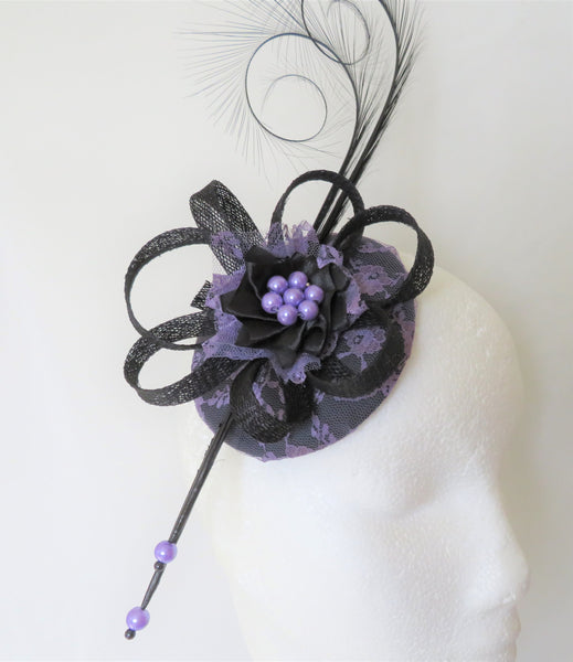 Antique Lilac & Black Lace Isadora