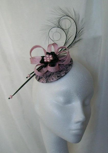 Pale Pink and Black Lace Isadora