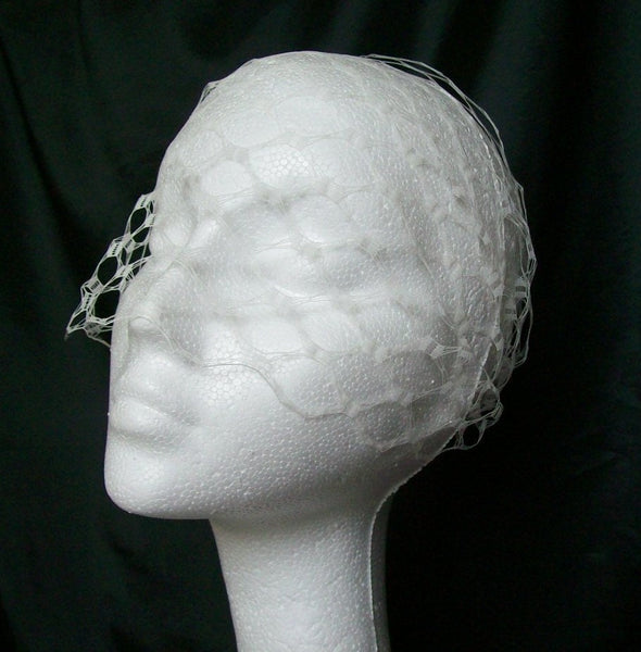 Ivory Vintage Waffle Weave Veil